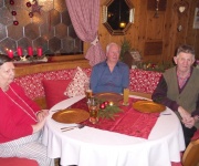 Unsere Gäste vom Seniorenheim: Aloisia, Peter und Hansl